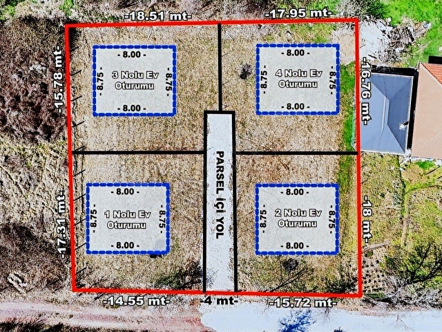KANDIRA AKÇABEYLİDE VİLLA İMARLI 300m2 SATILIK ARSA - Görsel 2