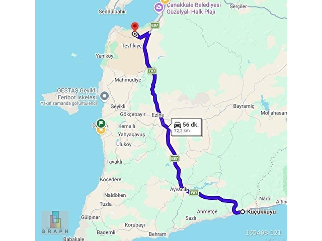 ÇANAKKALE MERKEZ HALİLELİ TARLA, KADASTRAL YOLU OLAN 14.122 M2 - Görsel 8