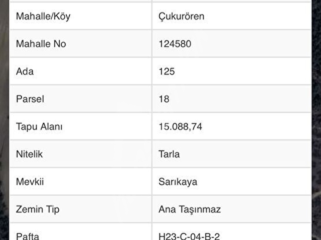 Sahibinden tek parsel 15.088 m2 satılık tarla - Görsel 2