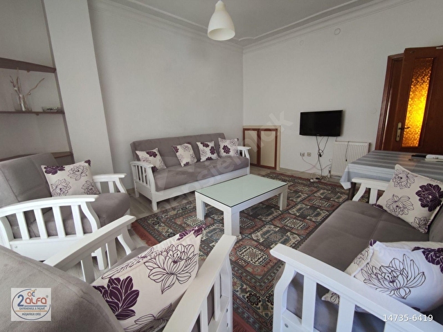 ÇAĞLAYAN  BARINAKLARDA FULL EŞYALI, DOĞAL KOMBİ KAT KALORİFERLİ 2+1 DAİRE - Görsel 3