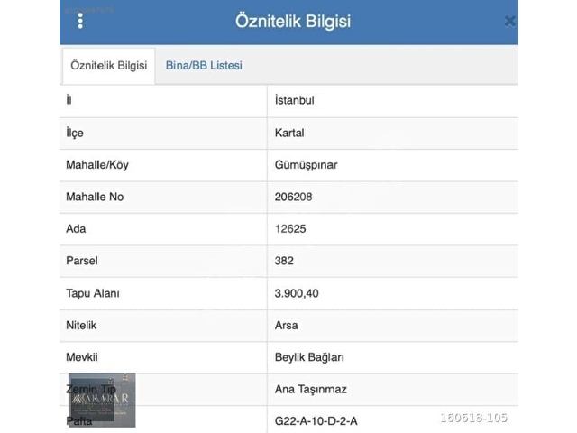 KARTAL GÜMÜŞPINAR SATILIK KENTSEL DÖNÜŞÜM ARSA HİSSESİ - Görsel 2