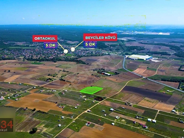 Yerleşim Yerlerine Yakın Satılık 5908 m2 Yola Cepheli Tarla - Görsel 3