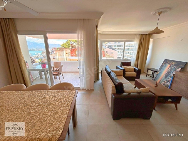 Fethiye Karagözler de Deniz Ve Marina Manzaralı 2+1 Eşyalı Daire - Görsel 4