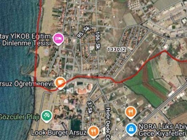 Denize 600 metre uzaklıkta