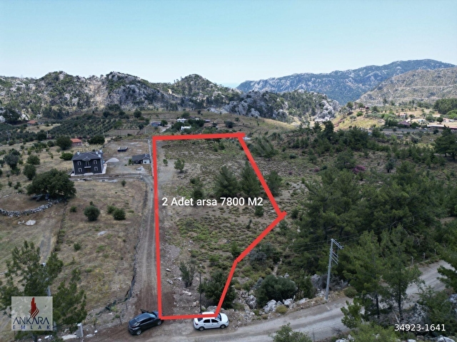 Marmaris Osmaniye de Yol kenarı İmarlı 7800 m2 Arsa - Görsel 3