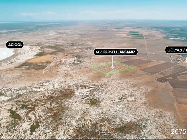 KONYA CİHANBEYLİ GÖLYAZI DEMİR MAH 235m2 SATILIK ARSA - Görsel 4