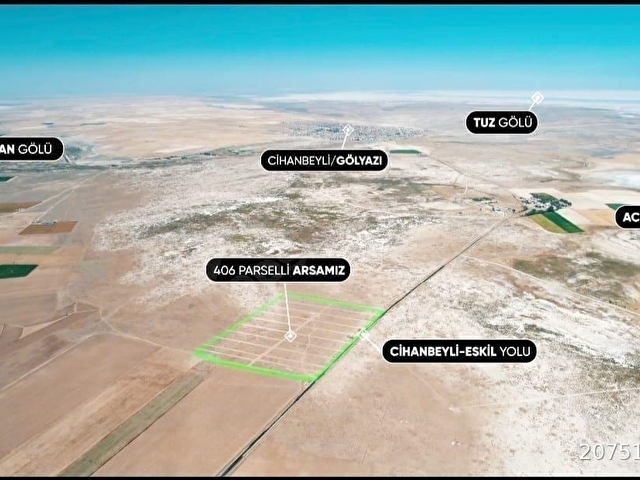 KONYA CİHANBEYLİ GÖLYAZI DEMİR MAH 235m2 SATILIK ARSA - Görsel 25