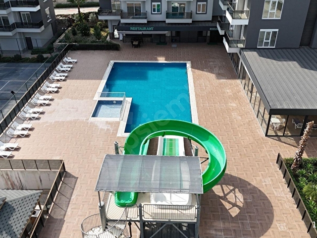 ALANYA OBA OLIVE RESORTTA FULL EŞYALI 1+1 SATILIK DAİRE - Görsel 2
