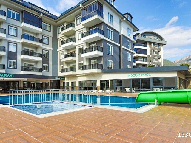 ALANYA OBA OLIVE RESORTTA FULL EŞYALI 1+1 SATILIK DAİRE