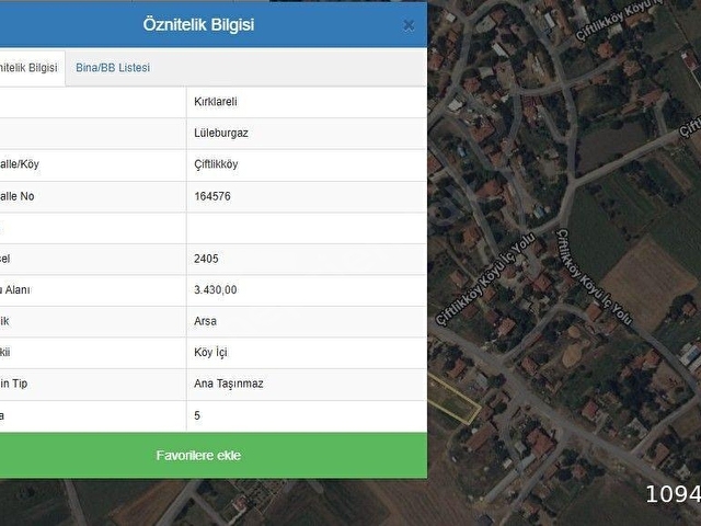 LÜLEBURGAZ GELİŞMİŞ KÖYLERİNDEN ÇİFTLİKKÖY DE İMARLI YOLA CEPHE - Görsel 3
