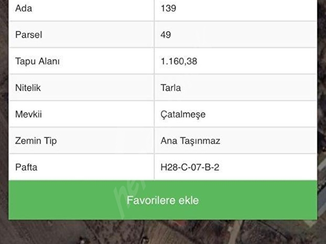 GÜDÜL ÇUKURÖRENDE 1160 M2 TEK TAPU SATILIK HARİKA KONUMDA TARLA