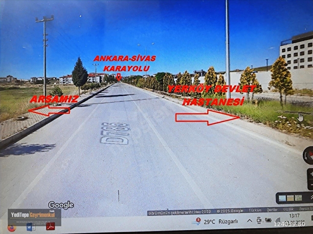 YOZGAT YERKÖYDE HASTANE KARŞISI ÇOK DEĞERLİ ARSA HİSSESİ