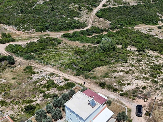 DİDİM SEYRANTEPEDE BAFA GÖLÜ MANZARALI 650 M2 TEPE ARSA - Görsel 4