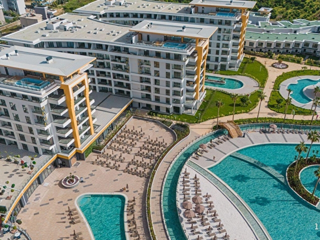 ALANYA TÜRKLER AZURA WORLD SİTESİNDE 2+1  LÜKS YATIRIM FIRSATLI DAİRE - Görsel 8
