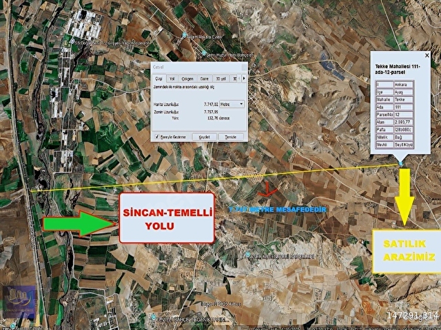 AYAŞ TEKKEDE YOLA CEPHE 2093 METRE TEK TAPU SATILIK ARAZİ - Görsel 4