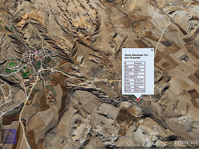 AYAŞ TEKKEDE YOLA CEPHE 2093 METRE TEK TAPU SATILIK ARAZİ - Görsel 5