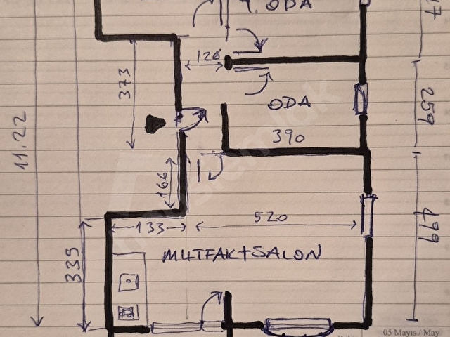 Emlak Kuvvetleri Emre Paktaştan Metro yanında Satılık 2+1 daire - Görsel 2