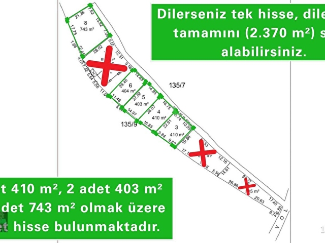 SARAY SOFULAR KÖY MERKEZİ MUVAFAKATNAMELİ 403 M² HİSSELİ TARLA.! - Görsel 21