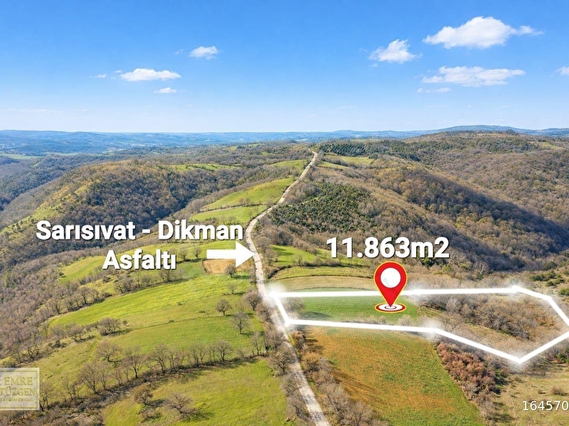 BİGAYA 10 km MESAFEDE - ASFALTA CEPHE - HOBİ BAHÇELİK ARAZİ - Görsel 4