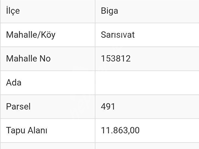 BİGAYA 10 km MESAFEDE - ASFALTA CEPHE - HOBİ BAHÇELİK ARAZİ - Görsel 2