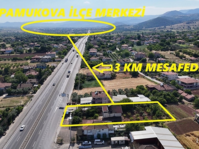 D-650 YE CEPHE 1.459 M2 TİCARİ ARSA İÇİNDE MÜSTAKİL EV VE İŞYERİ - Görsel 2