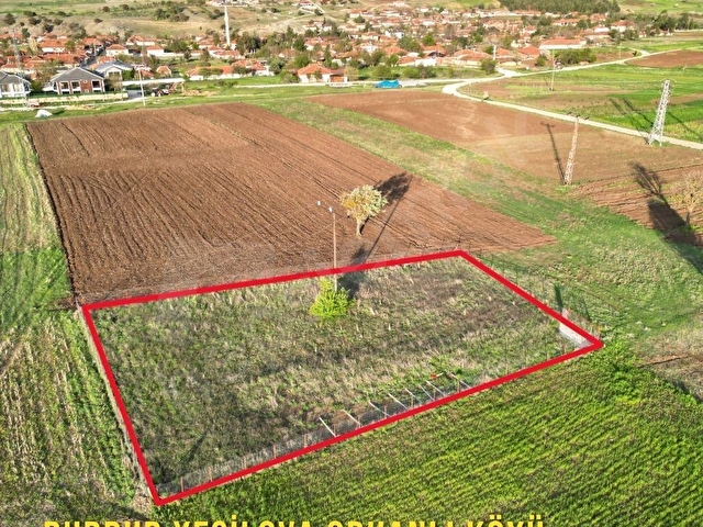 BURDUR YEŞİLOVA ORHANLI KÖYÜ 2 PARÇA TOPLAM 863 M2 SATILIK TARLA