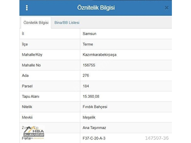 Terme Kazımkarabekir Mahallesi, Meşelik Mevkiinde 15,360 m2 Fındık Bahçesi - Görsel 3