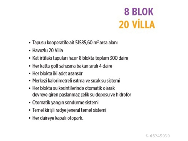 Çankaya Üniv. Karşısı Parlementerler Golf Life, Golf Manzaralı, Sosyal Donatılı Sitede - Görsel 2