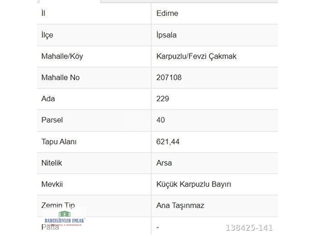 İpsala, Karpuzlu Fevzi Çakmak Mahallesinde yatırım fırsatı! - Görsel 5
