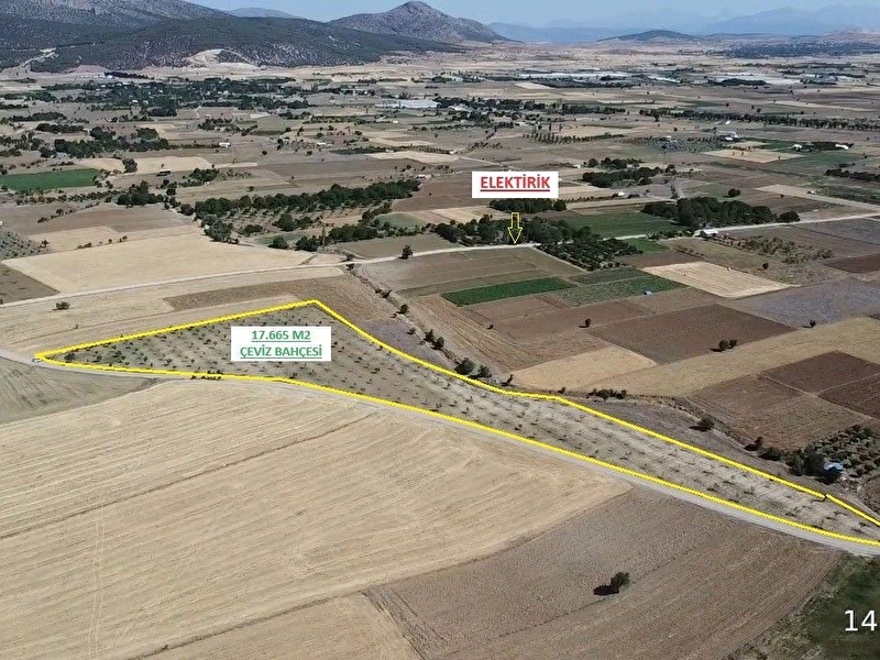 Korkuteli̇ çomakli mah. 17.665 m2 çevi̇z bahçesi̇