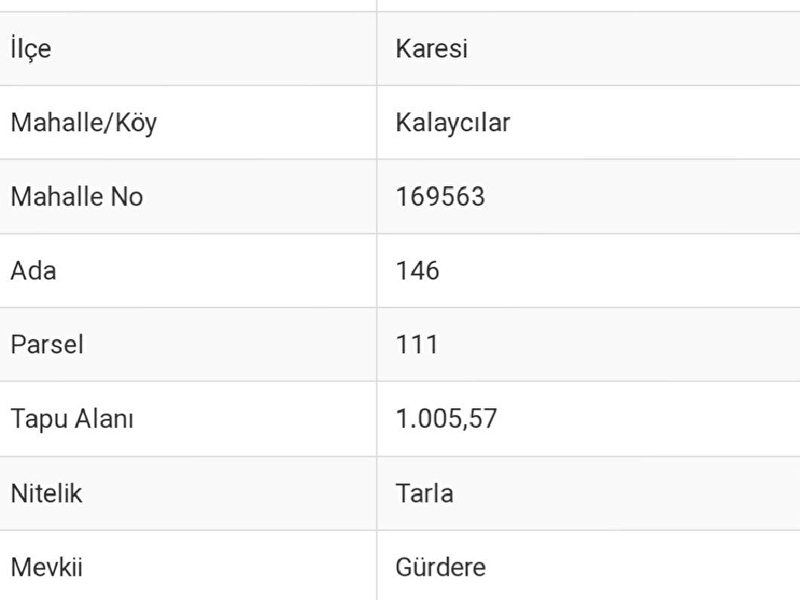 Balıkesir kalaycilarda yatırımlık tarla