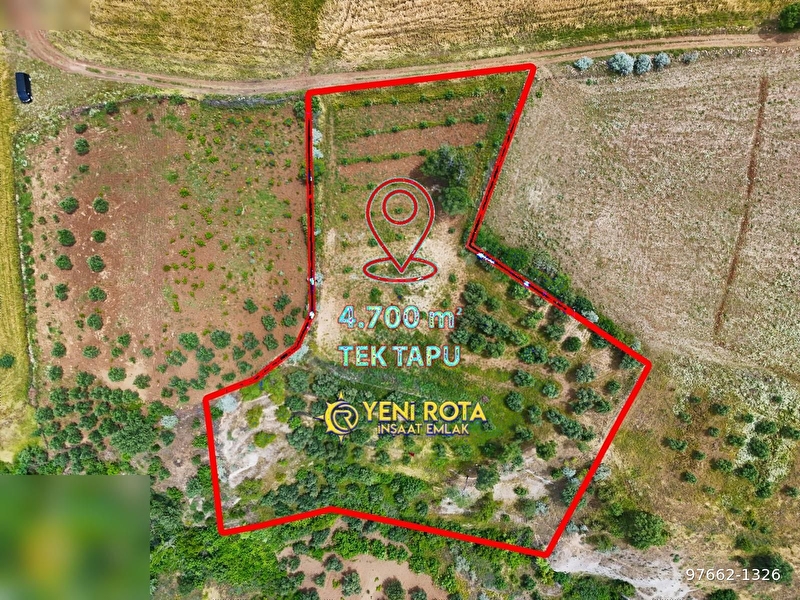 Yeni̇ rota'dan kavlakli'da baraj manzarali 4.7 dönüm satilik bağ
