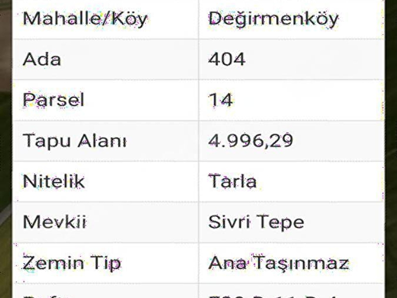 Si̇livri̇ deği̇rmenköye yakin, yaz kiş gi̇di̇lebi̇li̇r 5000m2 tarla
