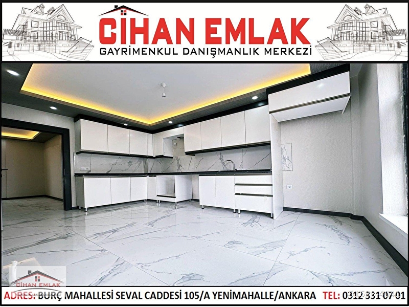 Ci̇handan sifir ara katta ful yapili güney cephe 3+1 uygun dai̇re