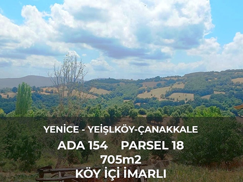Yeşi̇lköy asar mevki̇i̇ turi̇zm bölgesi̇nde i̇marli 705m2 satilik arsa