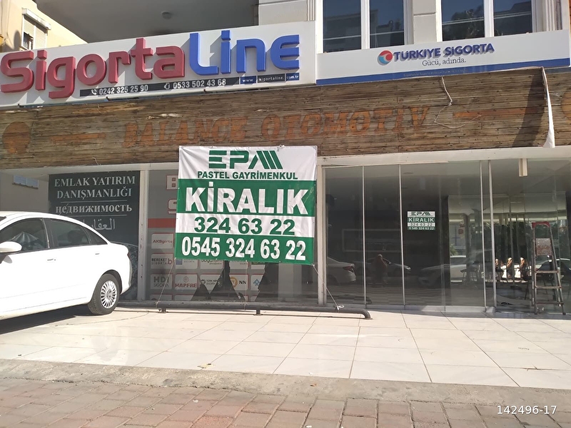 Antalya lara barınaklar bulvarı üzeri kiralık i̇şyeri