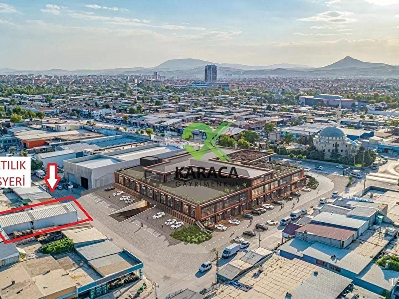 Karaca'dan marangozlar sanayide harika konumda 400 m2 atölye