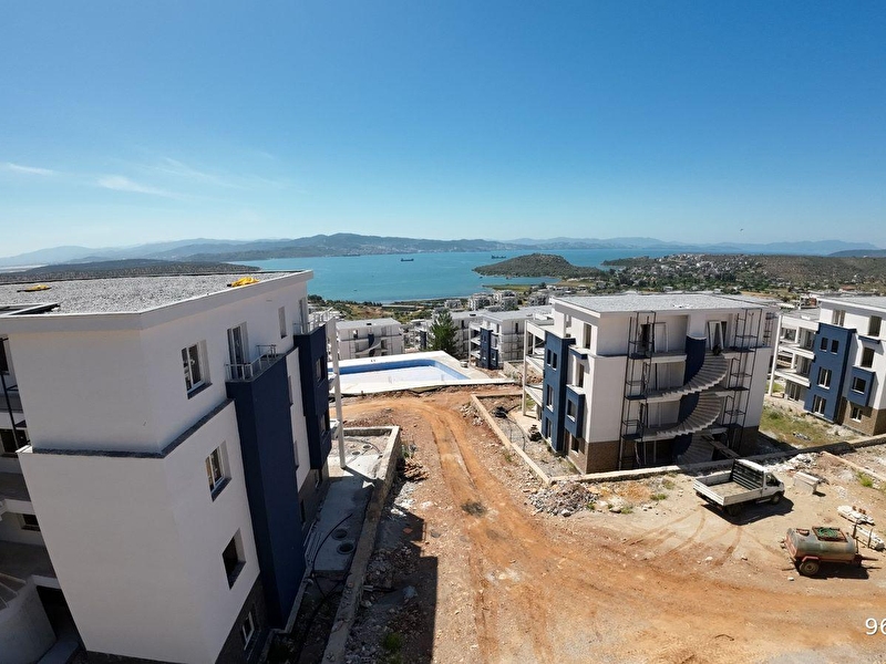 Kıyıkışlacık i̇asos marin evleri üst kat satılık 2+1 /lux