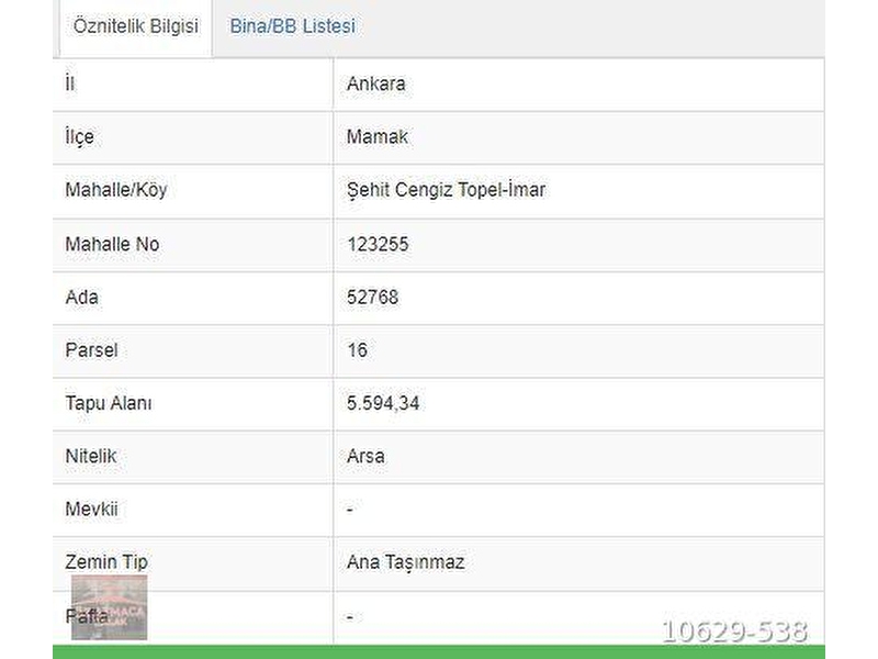 Öz atmaca emlak ankara mamak'ta cengiz topel'de çok kat 62 m2 konut i̇marlı hisseli arsa taksa olur
