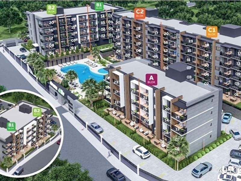 Kuşadası ege mahallesinde satılık 2+1 sıfır daire