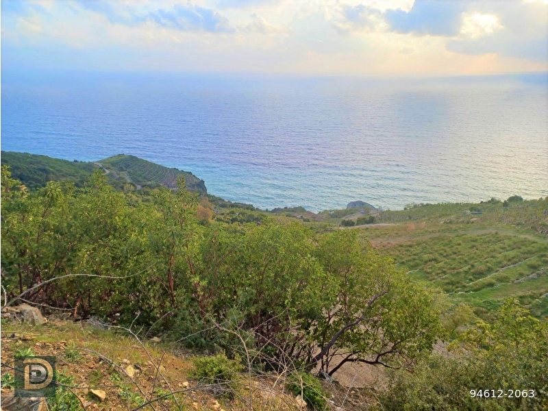 Antalya gazi̇paşa'da satilik 817 m2 deni̇z manzarali i̇marli arsa