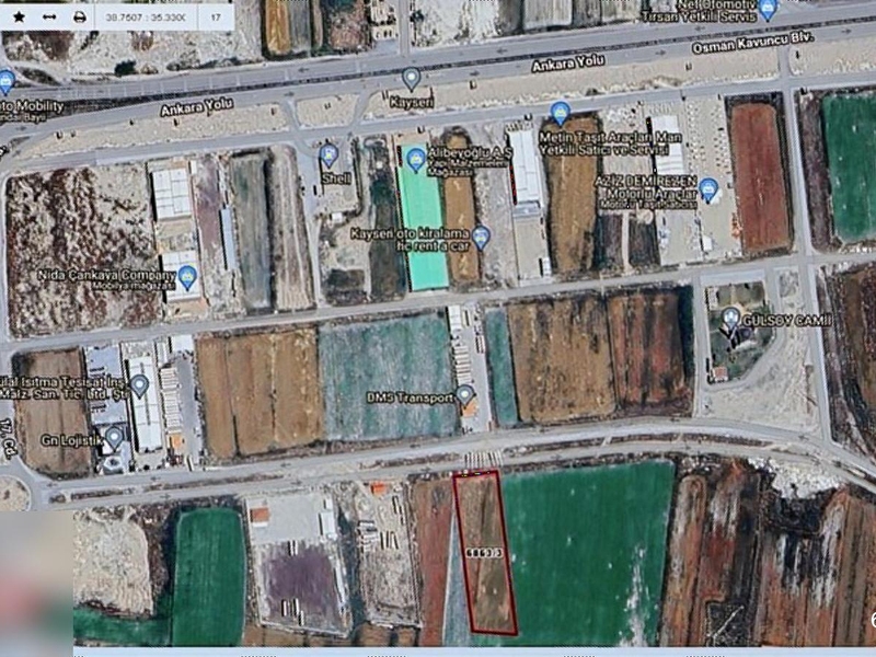 Anbarda satilik temi̇z ti̇cari̇ parselde 570 metre hi̇sse