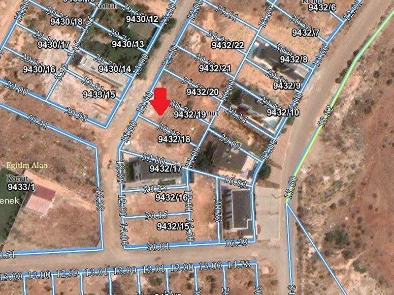 Ermenekte villa imarlı 363m2 arsa