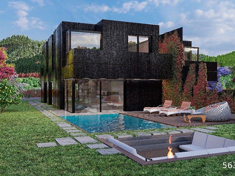 Kartepe,thema derbent 4+2 tri̇pleks 330 m2 ve 250 m2 bahçeli̇  havuzlu