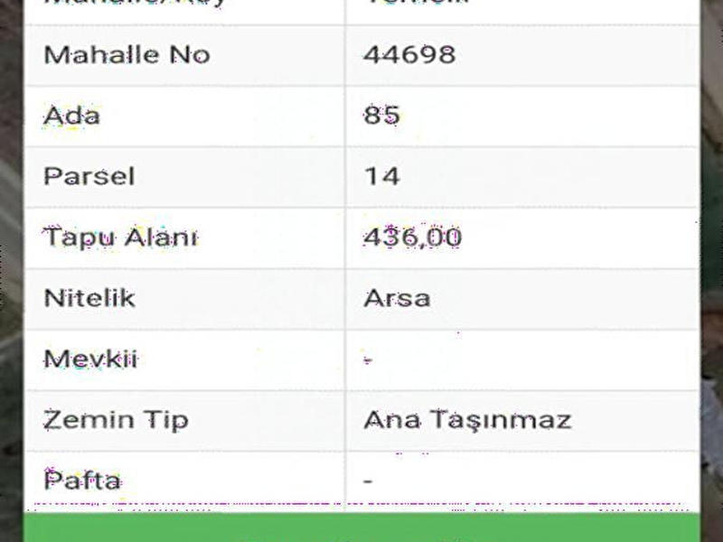 Temelli taş tepesinde tek tapu asfalt a cebhe ticari 436 m2 arsa