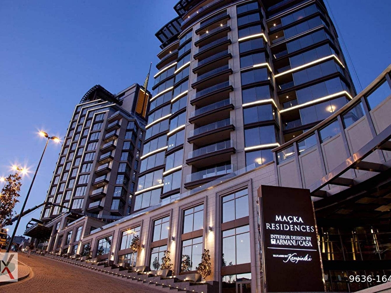 Maçka armani de boğaz manzaralı 1+1 satılık residence daire / lux