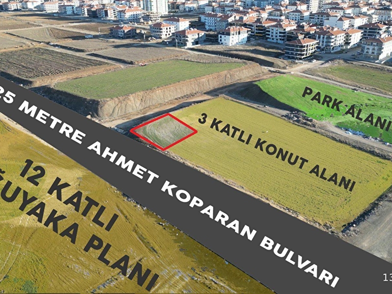 Si̇ncan yeni̇kent'te konut + ti̇cari̇ köşebaşi 760m2 3 katli 9 dai̇reli̇k satilik arsa