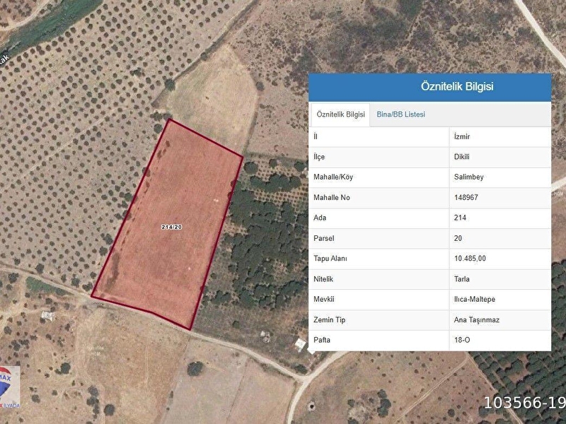 Di̇ki̇li̇ sali̇mbeyde muhteşem bi̇r konumda 10.485 m2 satilik tarla
