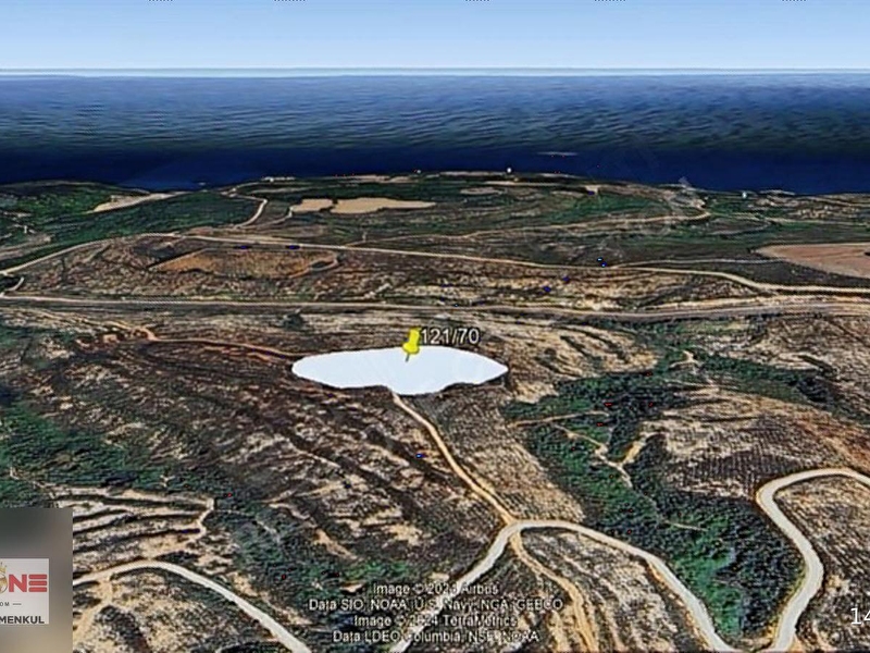 Pinarli'da deni̇z manzarali 14.502 m2 satilik tarla
