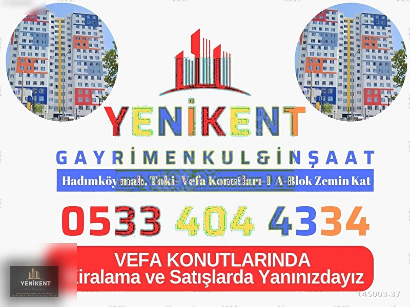 Vefa konutları-2 balkonsuz kiralık daire